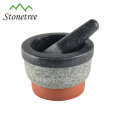 100% natural custom granite marble stone mortar and pestle 13X8cm